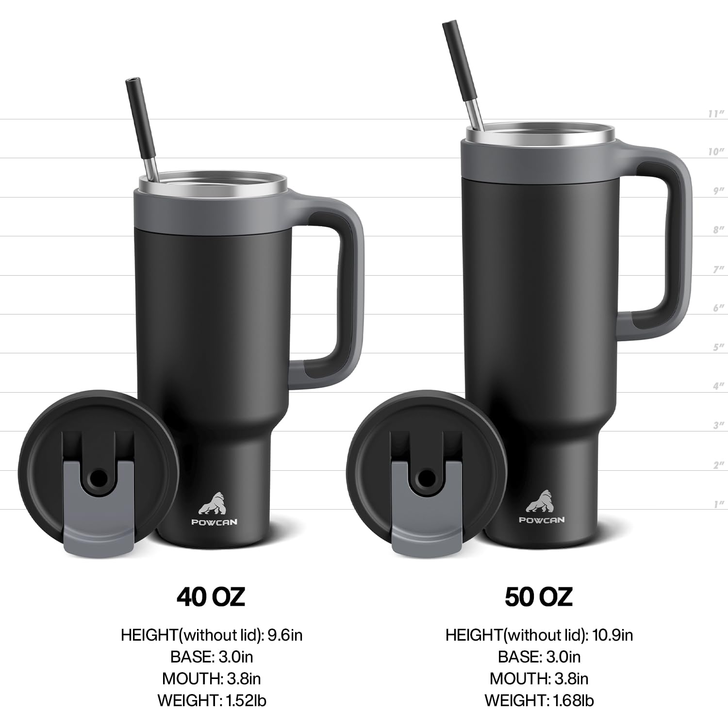 POWCAN camouflage tumbler keeps drinks cold while you move.