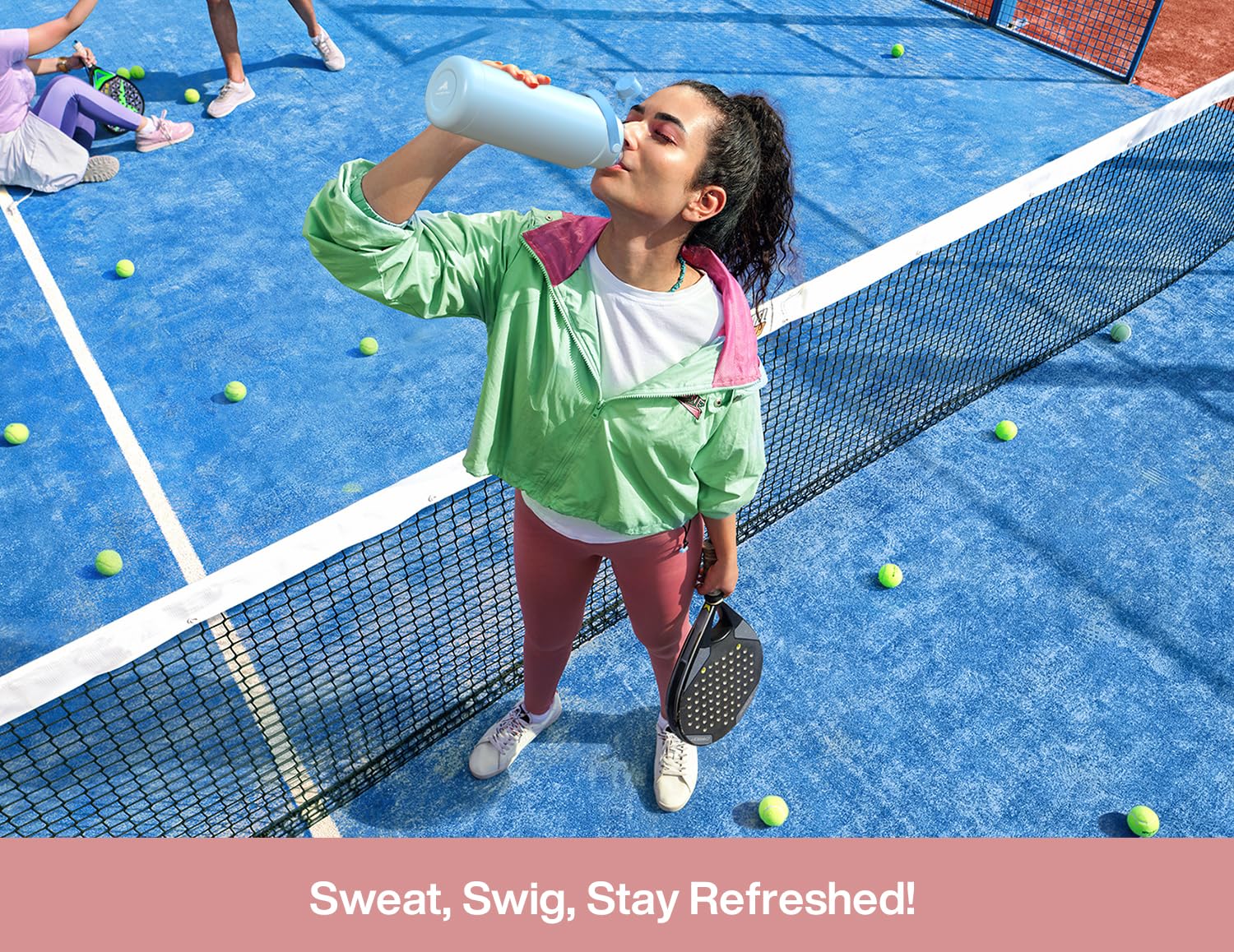POWCAN Cotton Candy color adds a stylish touch to workouts.