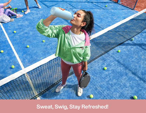 POWCAN Cotton Candy color adds a stylish touch to workouts.
