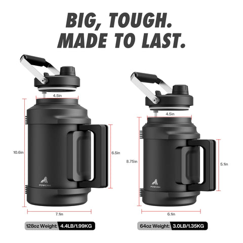 POWCAN bottle in gym bag for convenient daily hydration