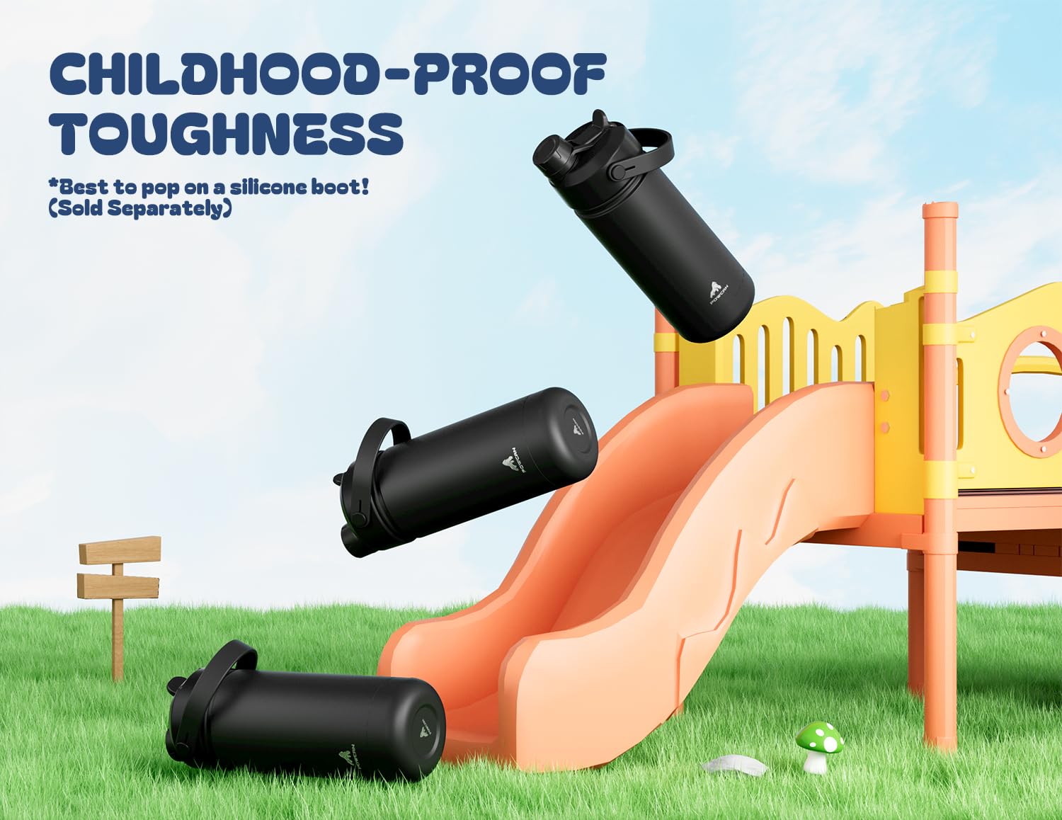 POWCAN dishwasher-safe lid for effortless cleanup after workouts.