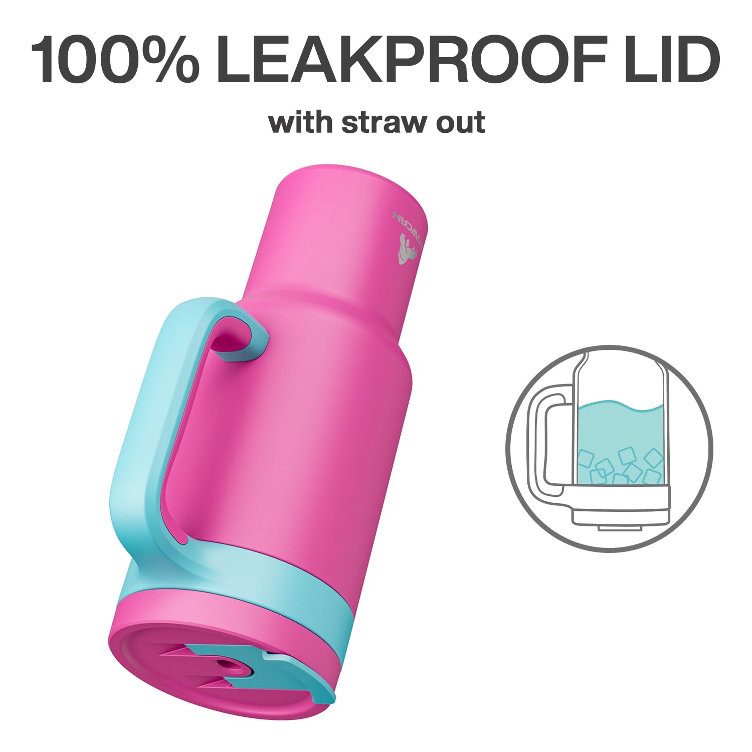 PowCan dishwasher-safe stainless steel construction for easy cleaning and BPA-free sipping