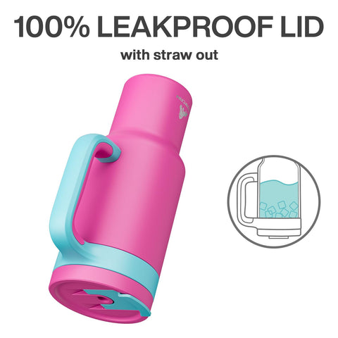 PowCan dishwasher-safe stainless steel construction for easy cleaning and BPA-free sipping