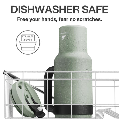 POWCAN double-wall insulation keeps beverages cold without condensation