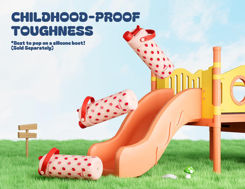 Powcan BPA-free materials label emphasizing child-safe construction.