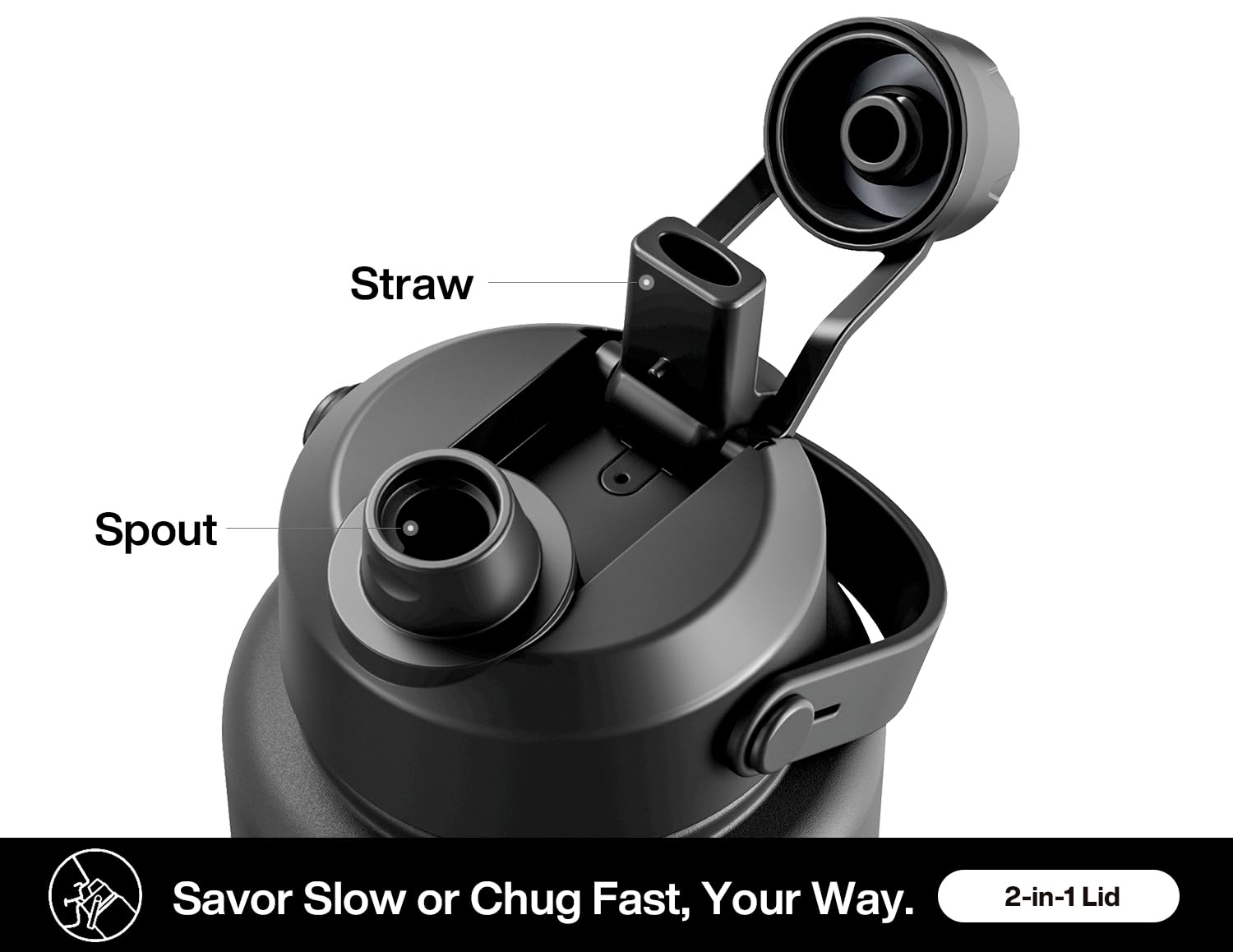 POWCAN leak-proof design protects bags from spills