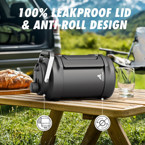 POWCAN leakproof 1-gallon bottle prevents spills during travel