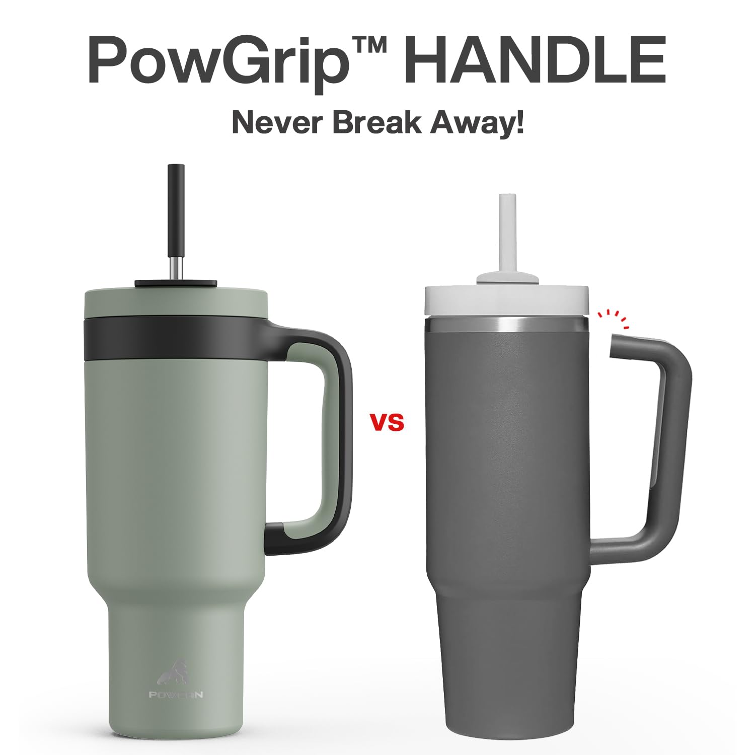 POWCAN leakproof lid system prevents spills during outdoor activities