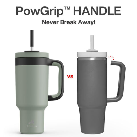 POWCAN leakproof lid system prevents spills during outdoor activities