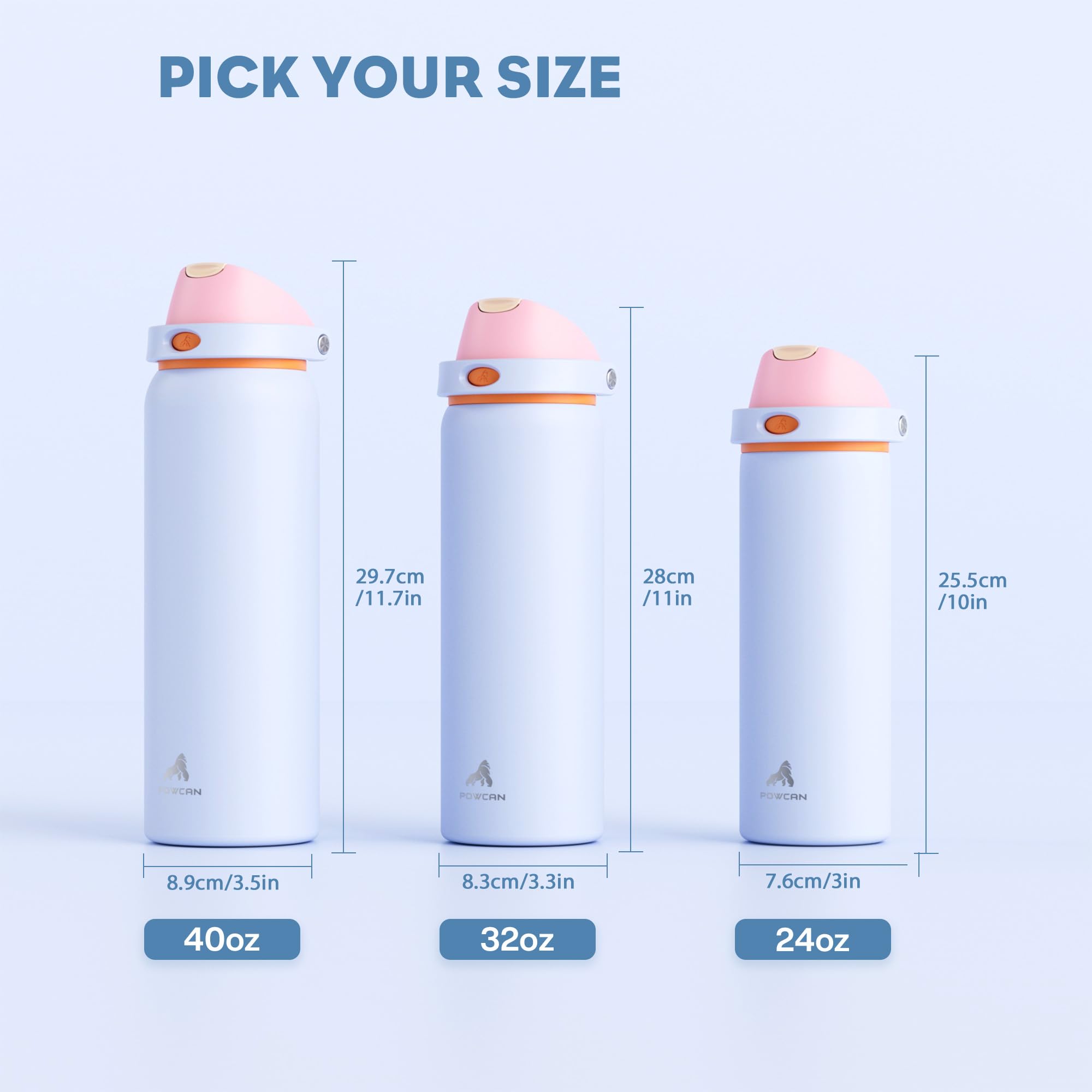 POWCAN Lilac Mood bottle ideal for teens on hikes and commutes