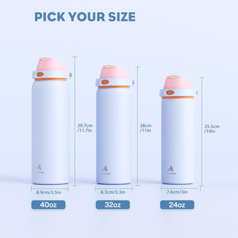 POWCAN Lilac Mood bottle ideal for teens on hikes and commutes