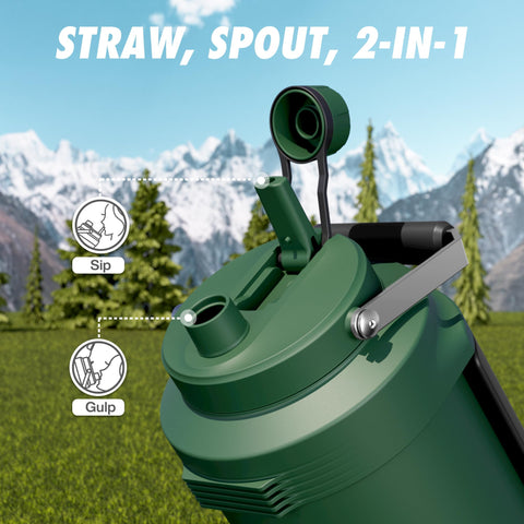 Powcan outdoor hydration on hikes, camping, or cycling.