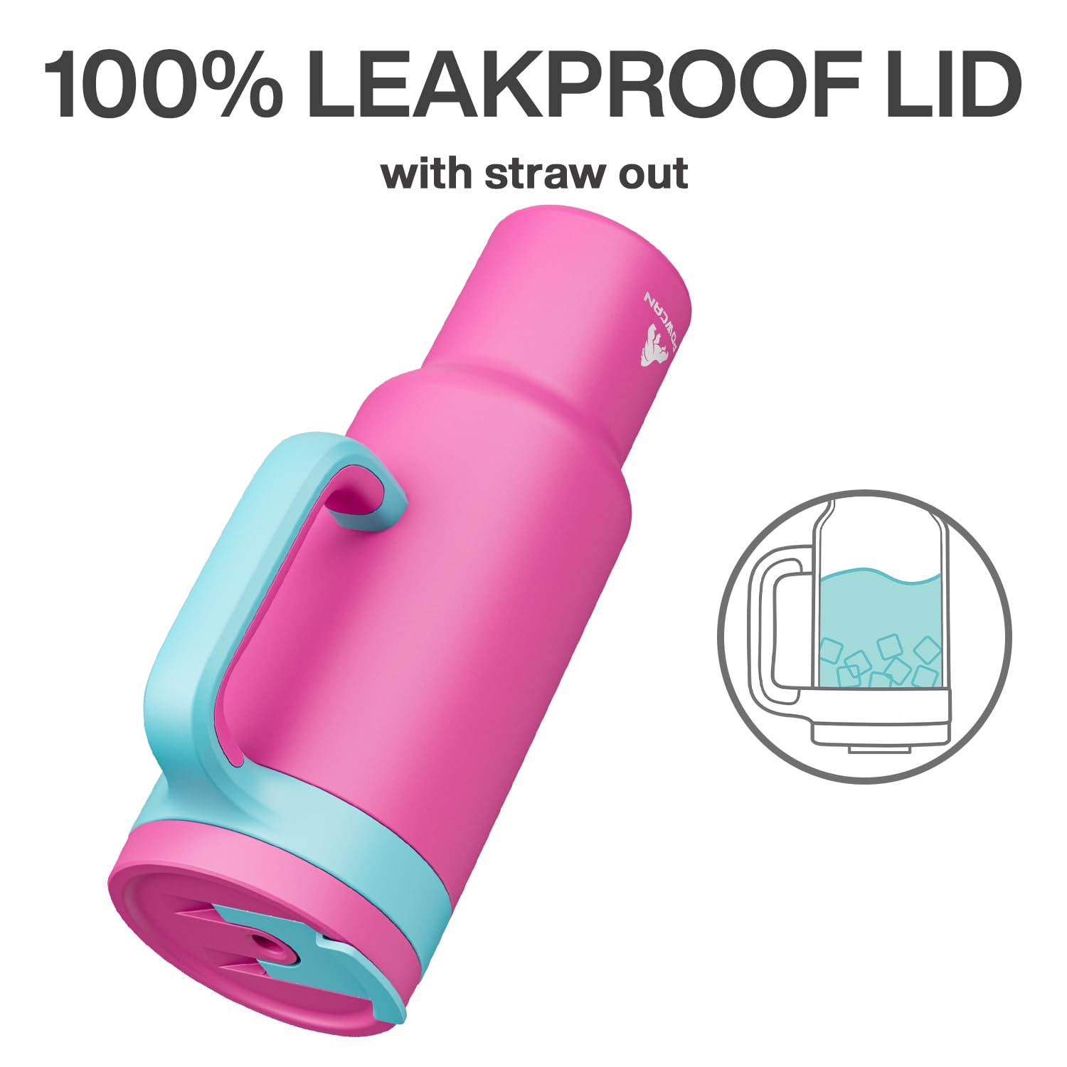 Powcan BPA-free stainless steel for easy cleaning and pure sipping