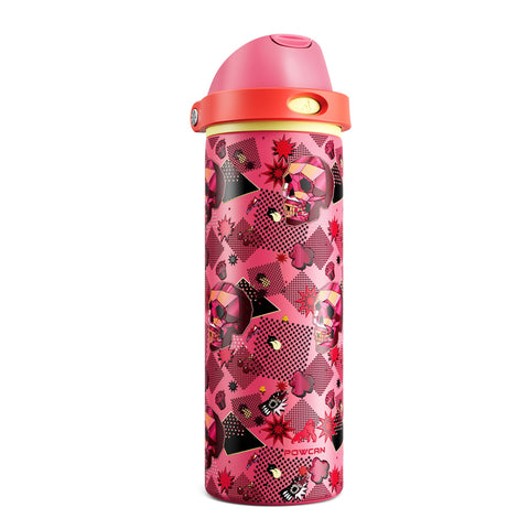 POWCAN skull bottle with Candy Vandal design for bold daily hydration.