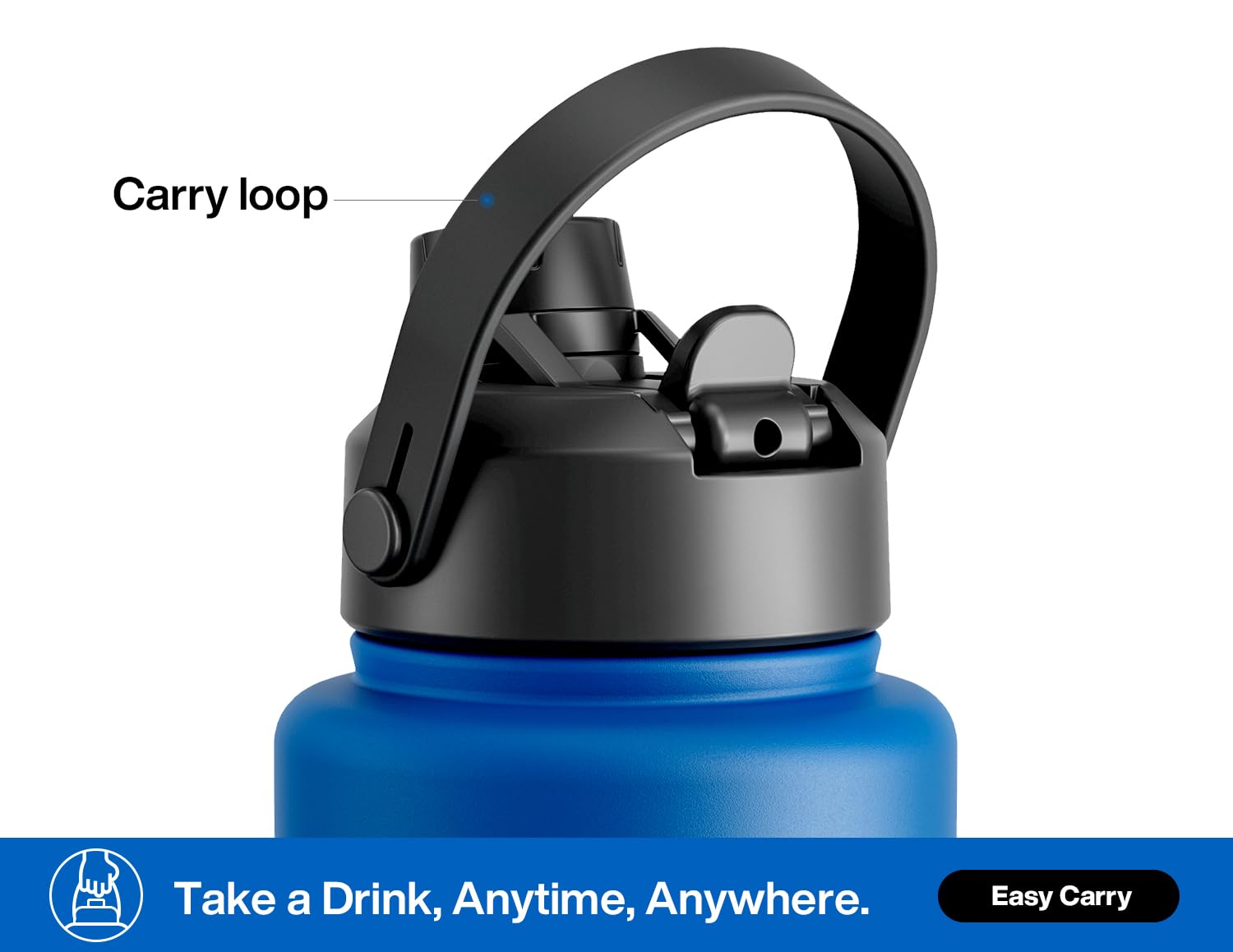 PowCAN wide-mouth design close-up enables easy cleaning