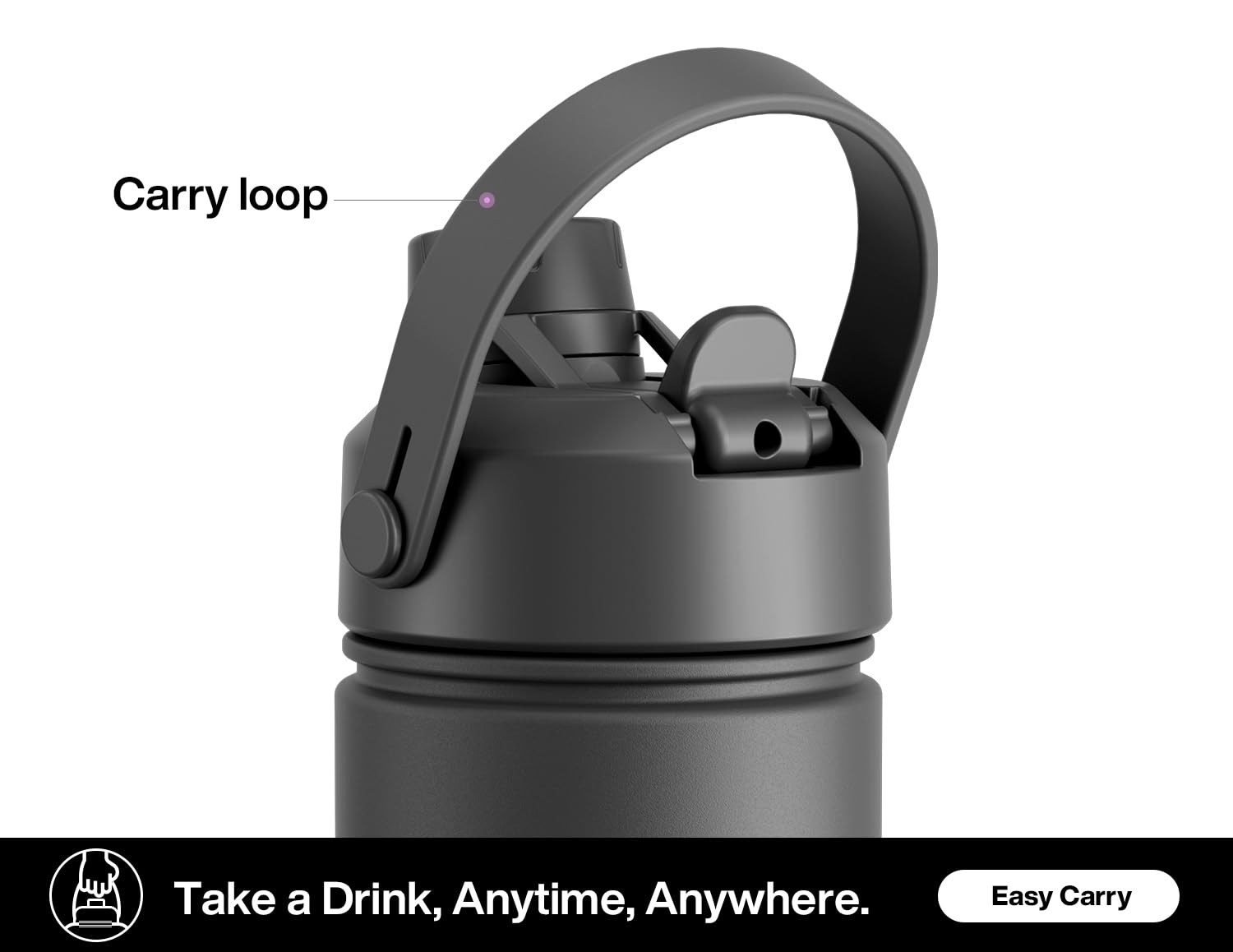 POWCAN wide-mouth design makes cleaning quick after workouts and adventures.