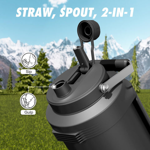 POWCAN wide mouth for fast ice filling and simple cleaning