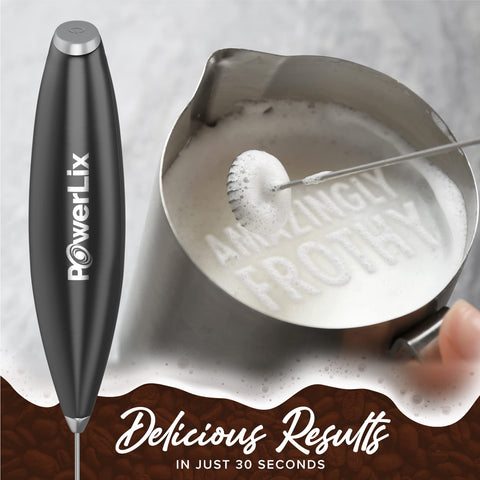 PowerLix froths hot and cold liquids for café-style drinks