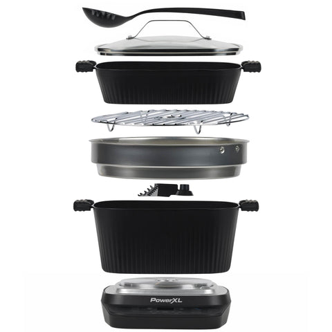 PowerXL Stirmax Deluxe wire rack for steaming and roasting.