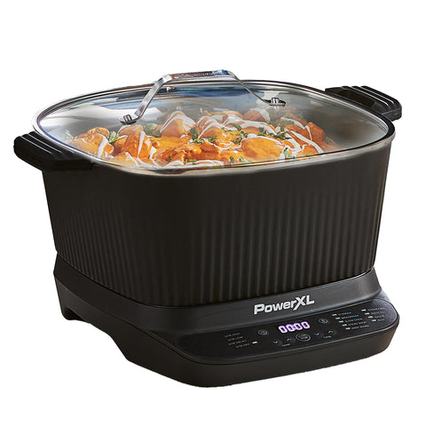 PowerXL Stirmax Plus includes accessories and cookbook for recipe ideas