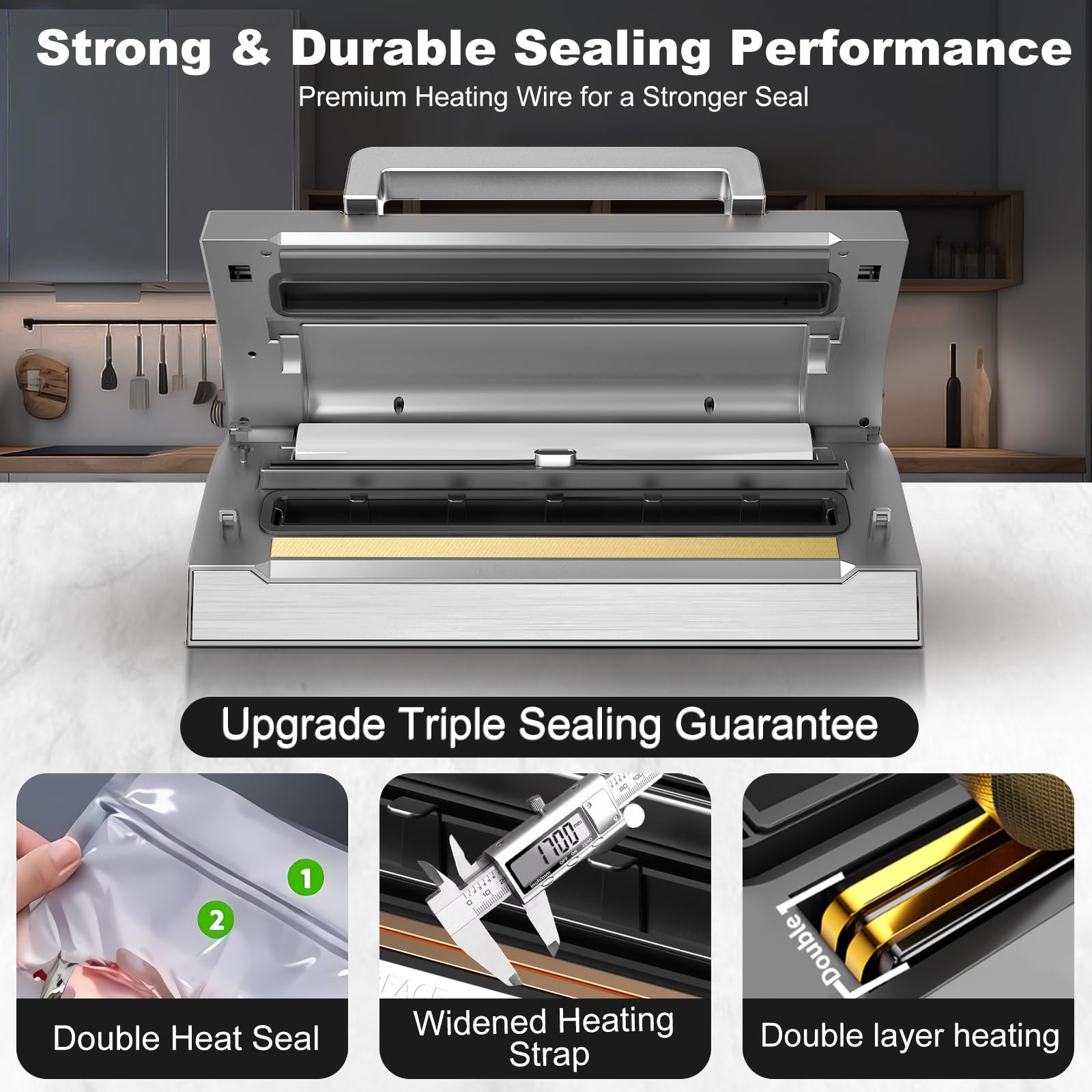 POWOT built-in bag storage area keeps rolls organized and ready.