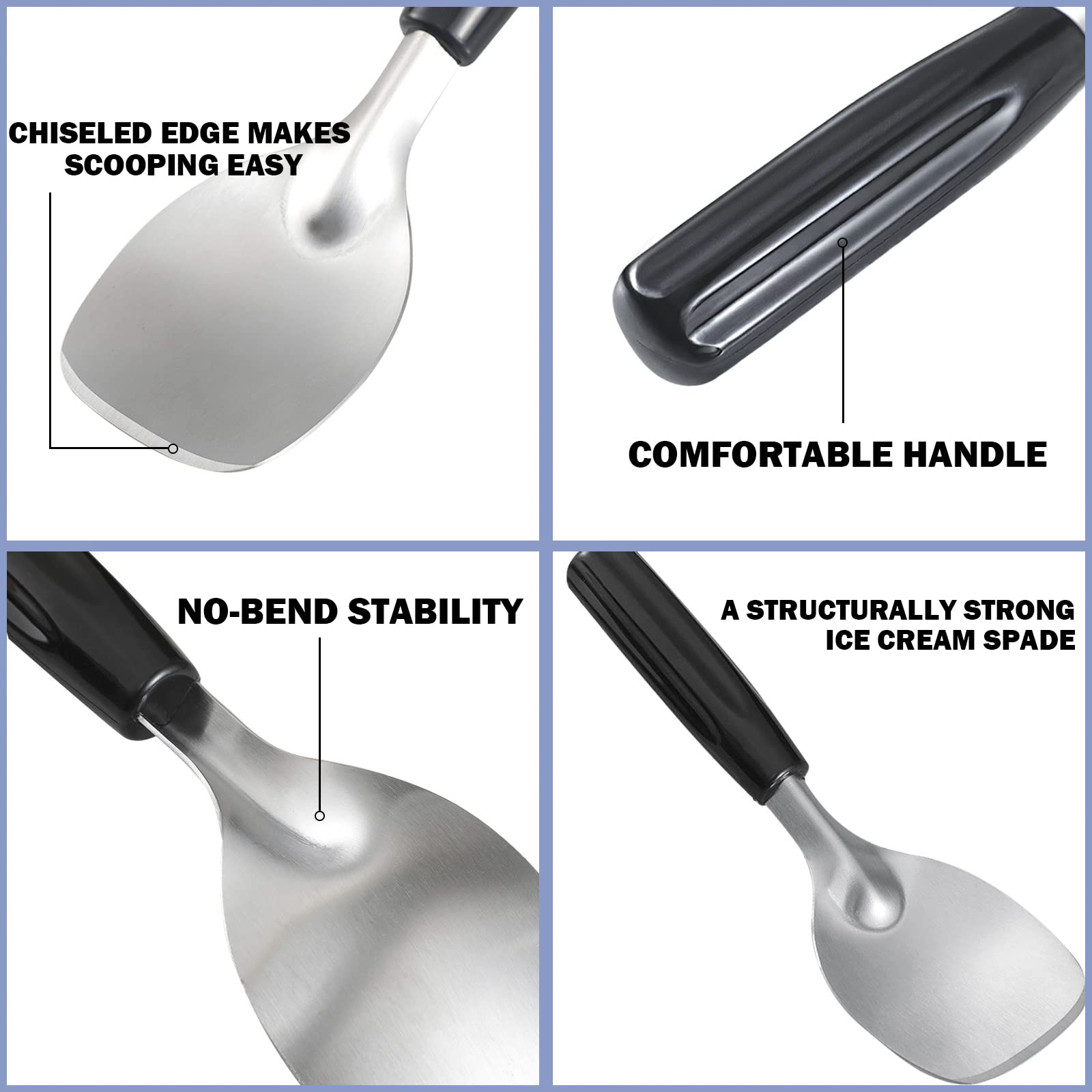 POWSHELF dishwasher-safe ice cream paddle for quick cleanup