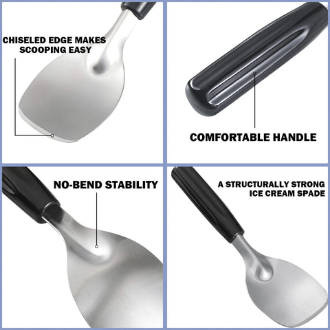 POWSHELF dishwasher-safe ice cream paddle for quick cleanup