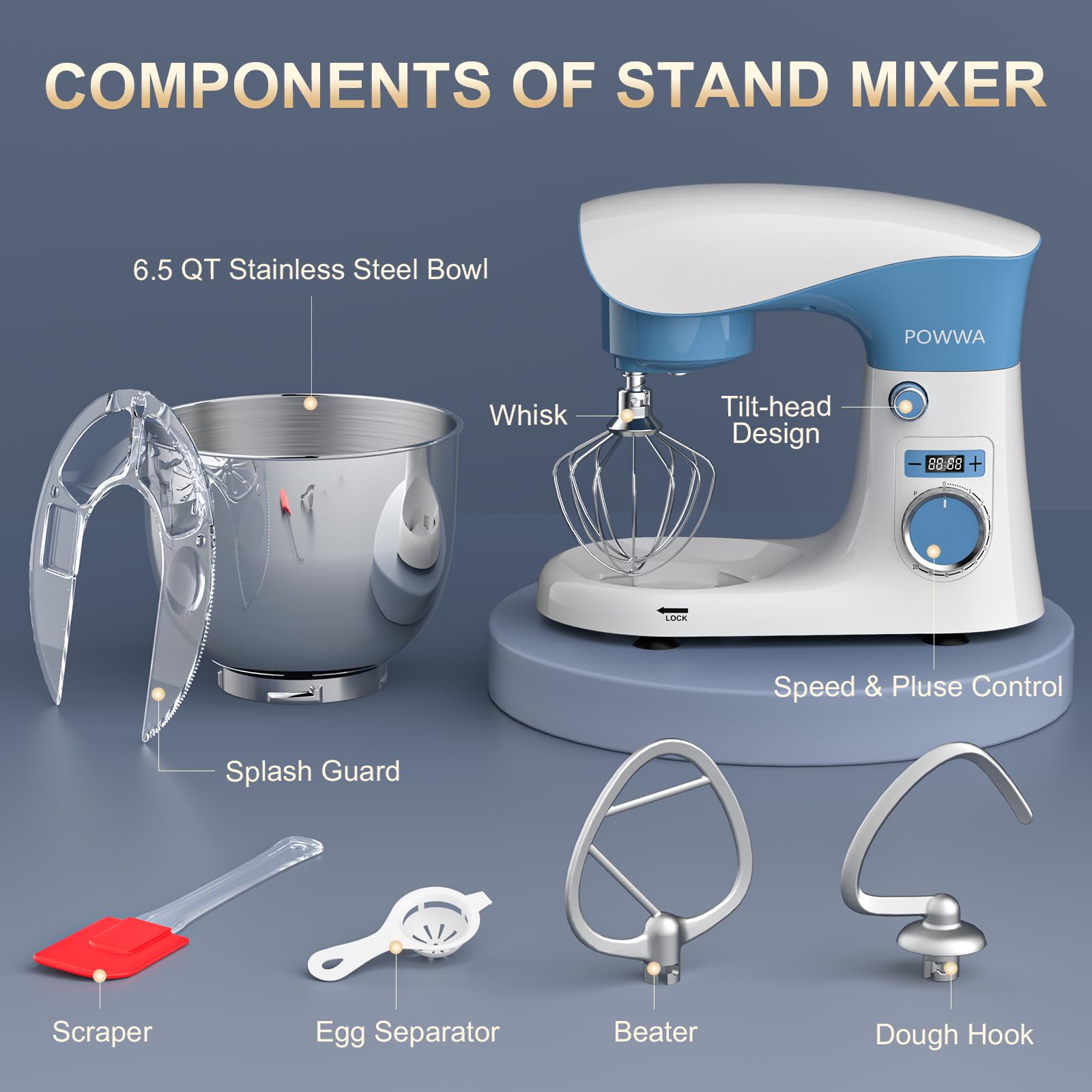 POWWA pouring shield reduces mess during pouring and mixing.