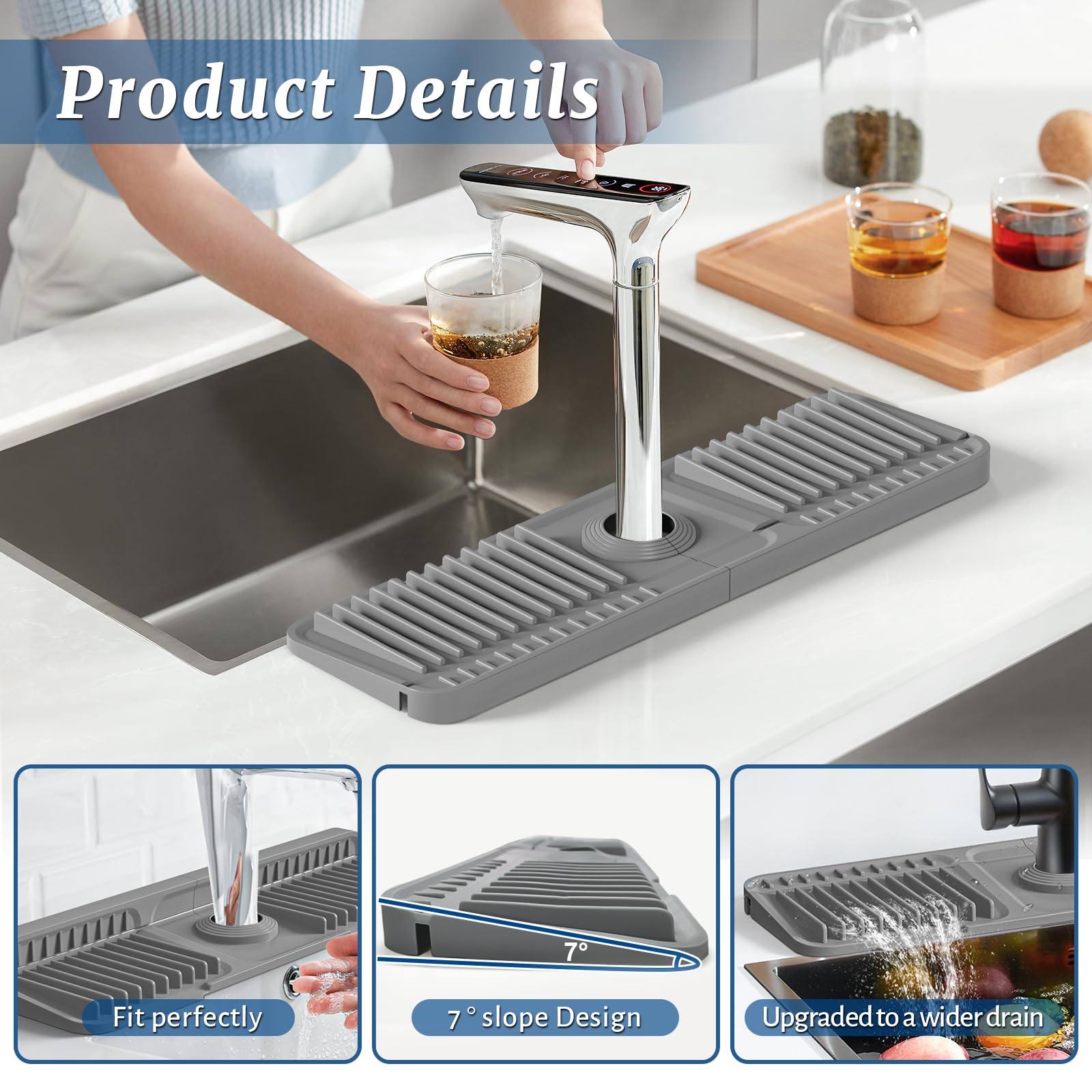 PoYang non-slip splash guard provides stable protection against spills.
