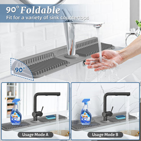 PoYang silicone splash guard with 7-degree slope improves drainage