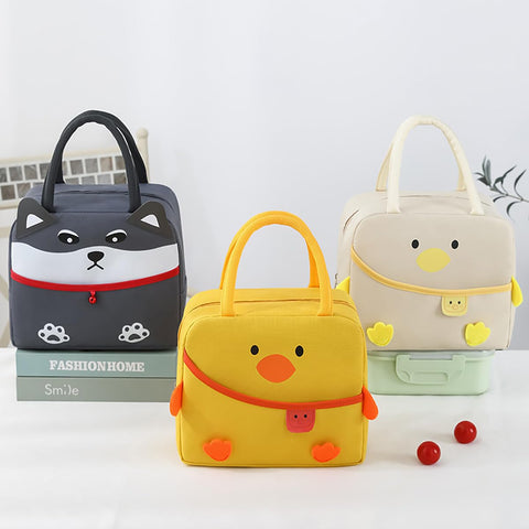 POYIPI duck lunch bag insulated 3-layer design keeps meals warm or cool.