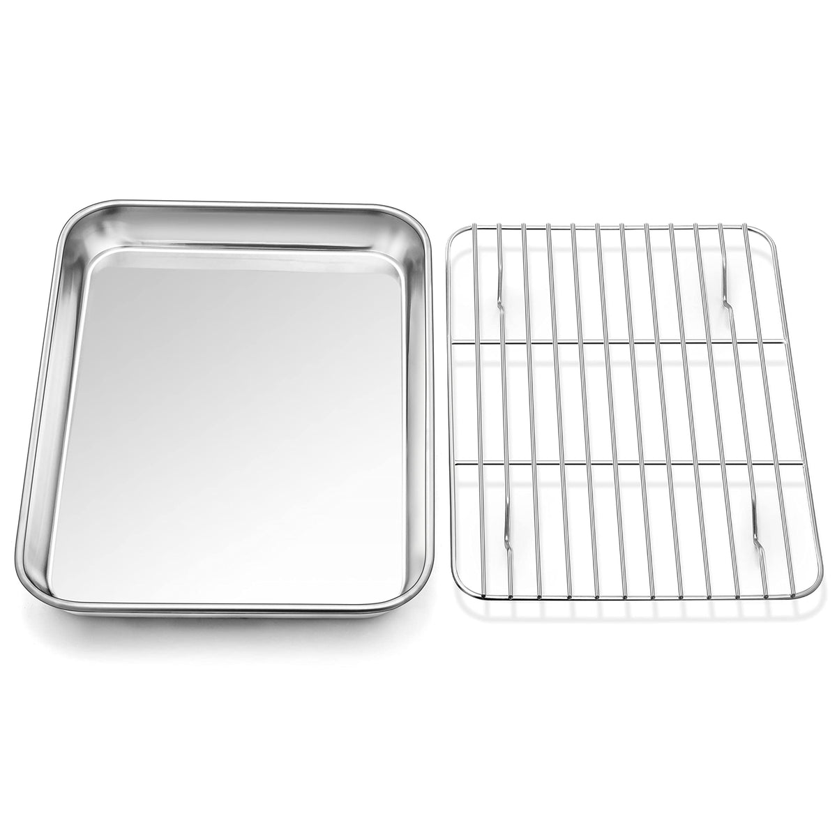P&P CHEF 10.4-inch baking sheet pan with rack for even roasting.