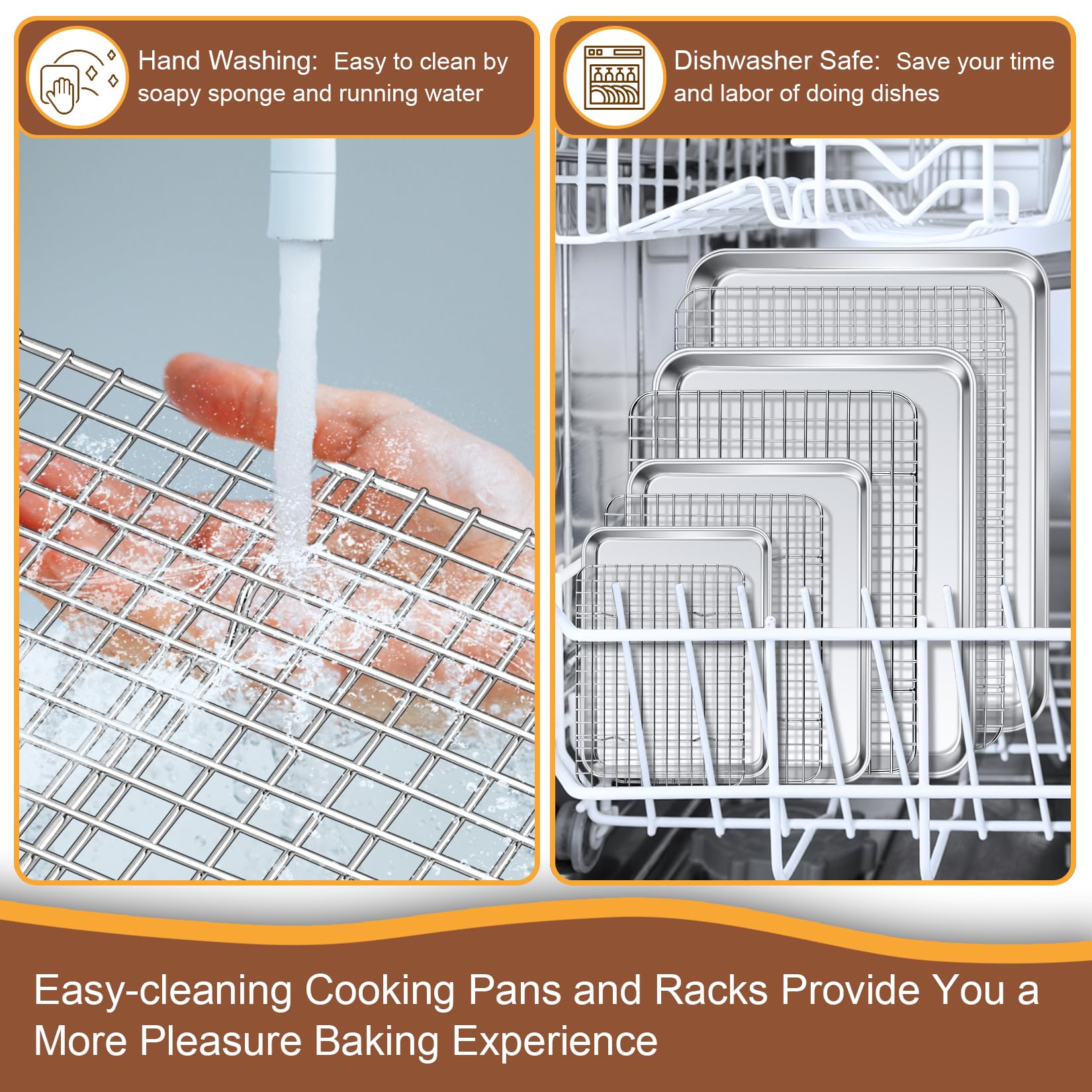 P&P CHEF 11.6x9 inch rack supports cooling and grease drainage