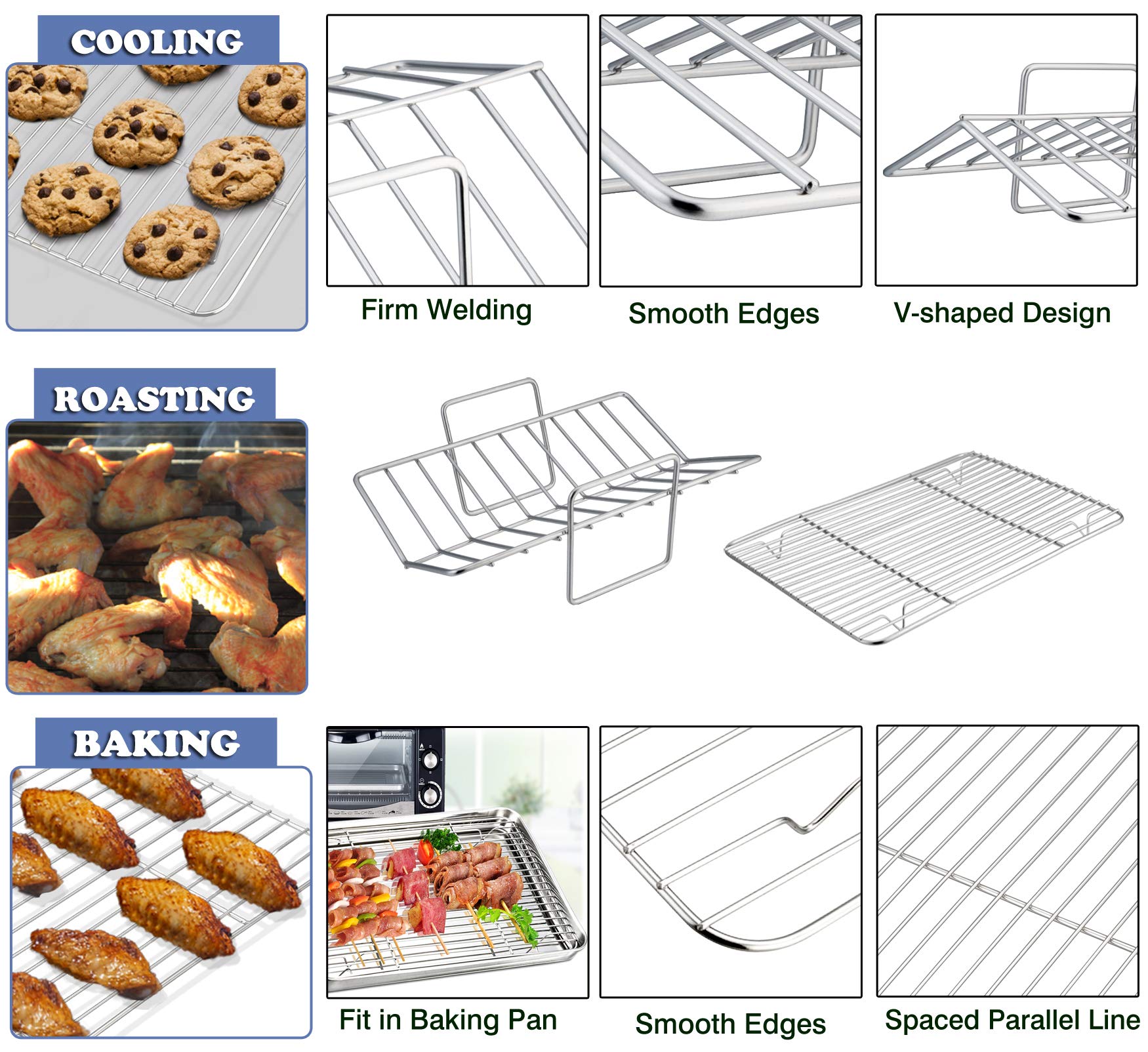 P&P CHEF 3-piece set ideal for lasagna and roasted vegetables