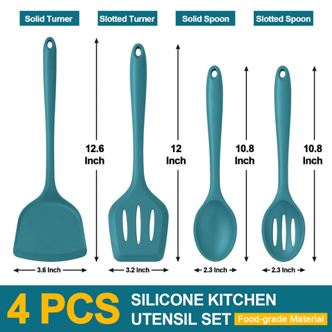 PP CHEF slotted turner silicone drains liquids while cooking safely