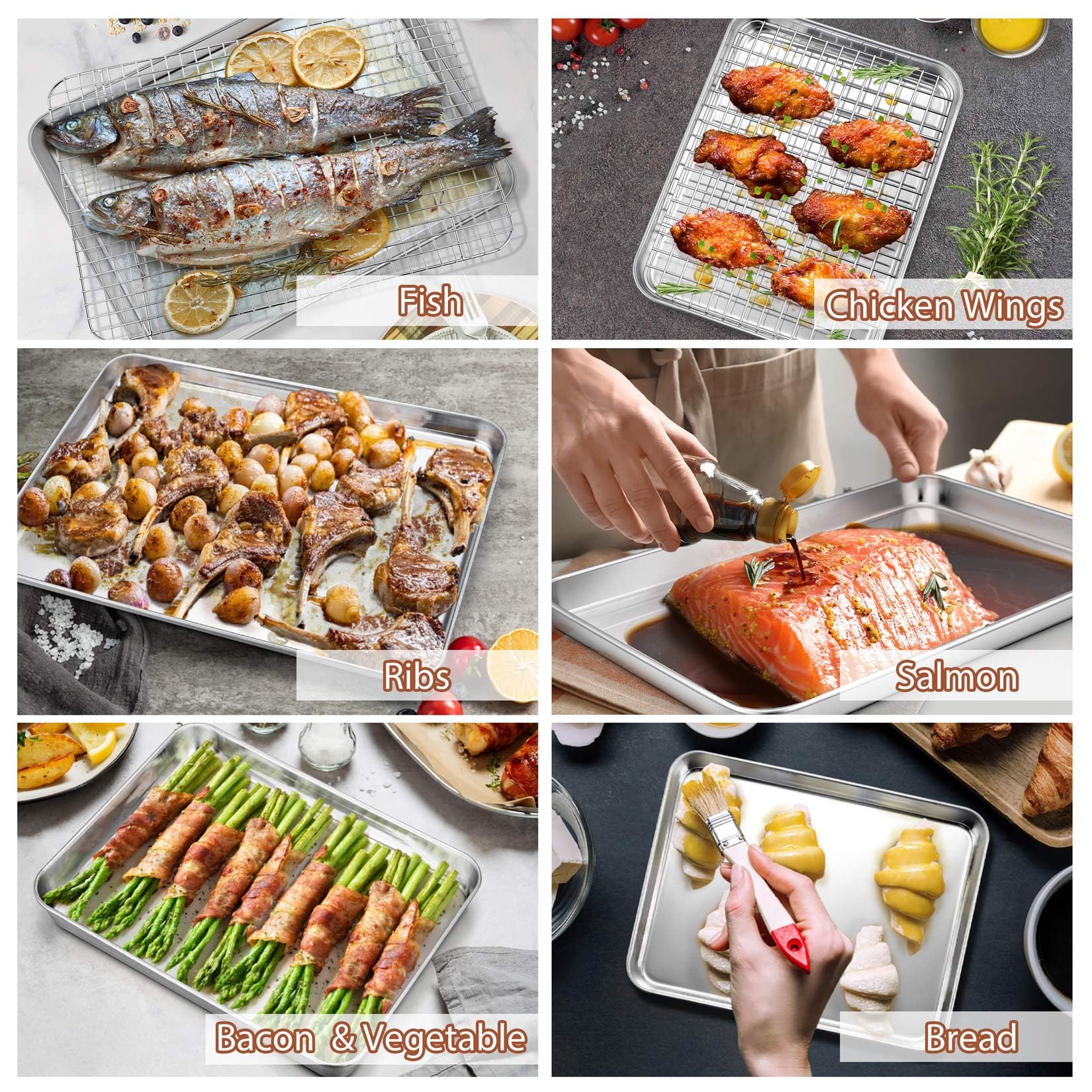 P&P CHEF 9x7 inch baking sheet ideal for small batches