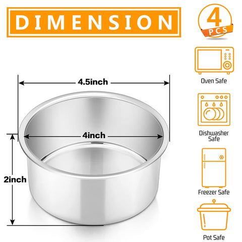 P&P CHEF leakproof 4-inch pan edge enables clean bakes