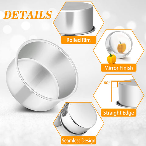 P&P CHEF round pan shows smooth straight sides for precise cuts