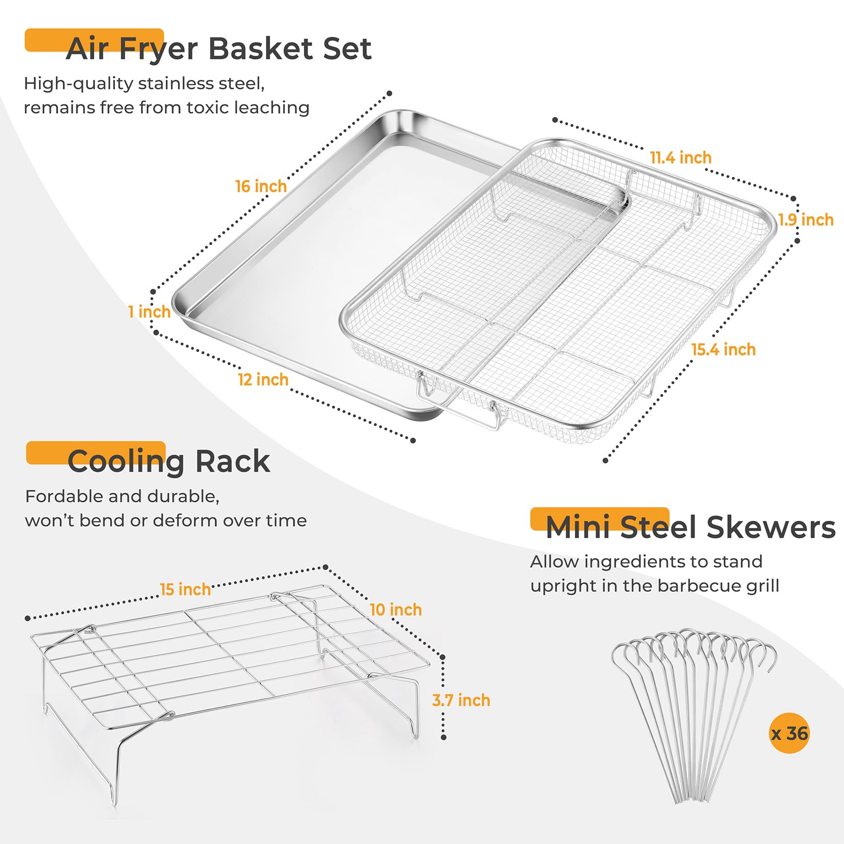 P&P CHEF collapsible cooling rack saves vertical space during busy baking sessions.
