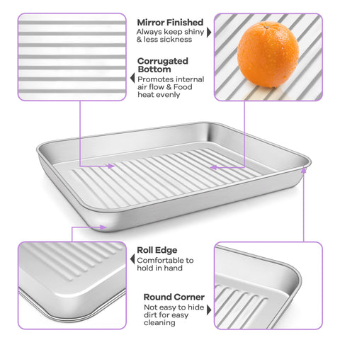 P&P CHEF cooling rack grid design supports airflow and stability