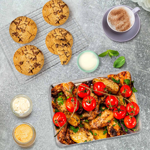 P&P CHEF dishwasher-safe bakeware ready for easy cleaning after roasting
