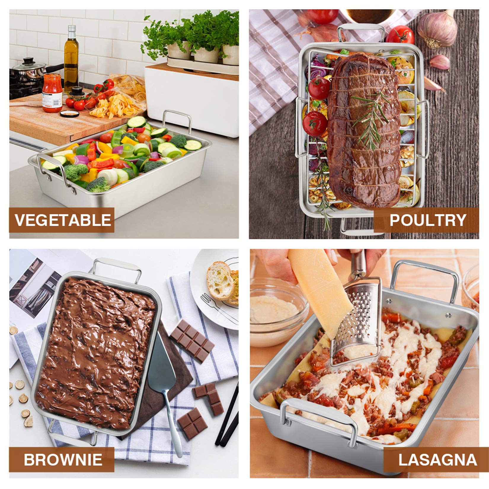 P&P CHEF dishwasher-safe roaster set simplifies cleanup after family meals