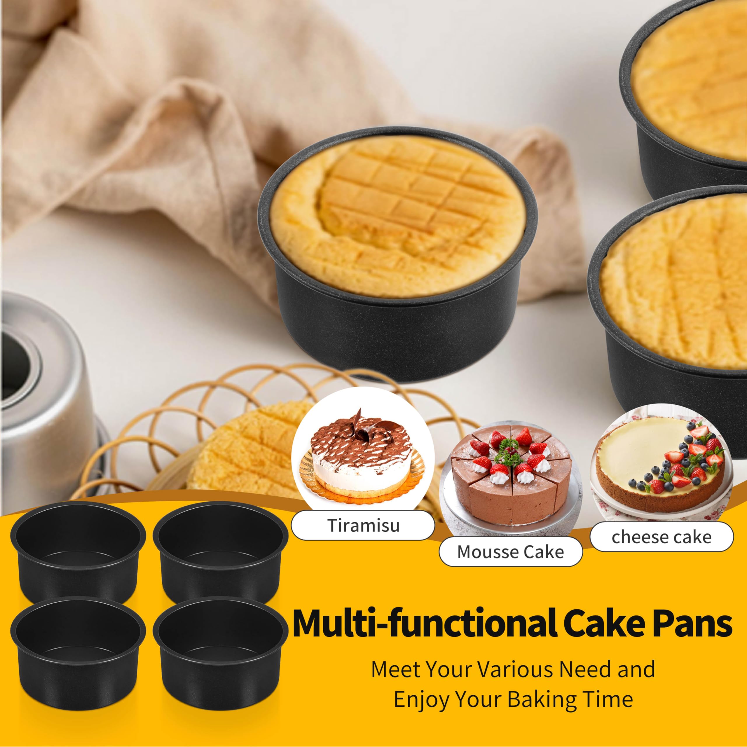P&amp;P CHEF durable kitchen pans suitable for snacks and fruits.