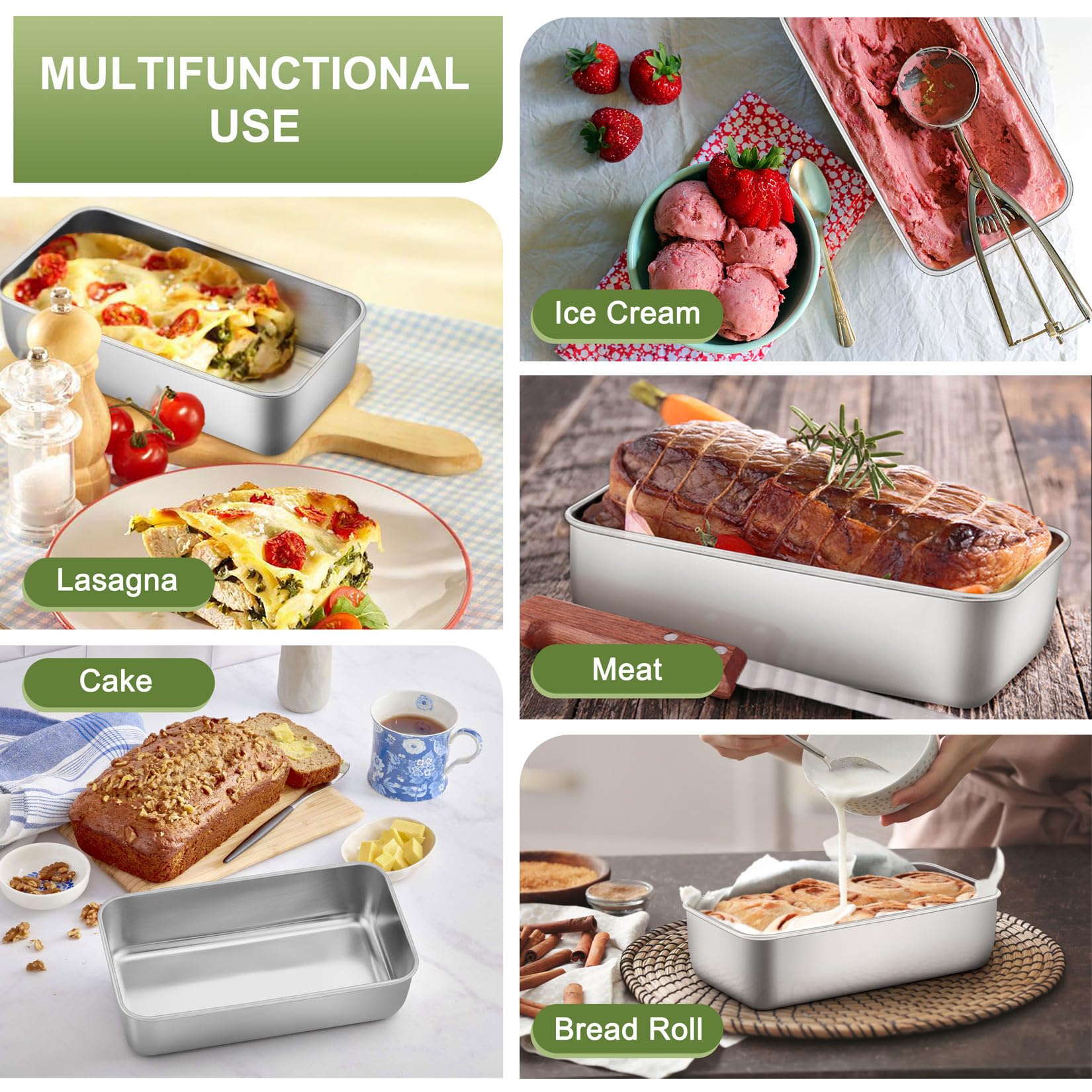 P&P CHEF easy-clean brushed surface reduces sticking for quick cleanup.