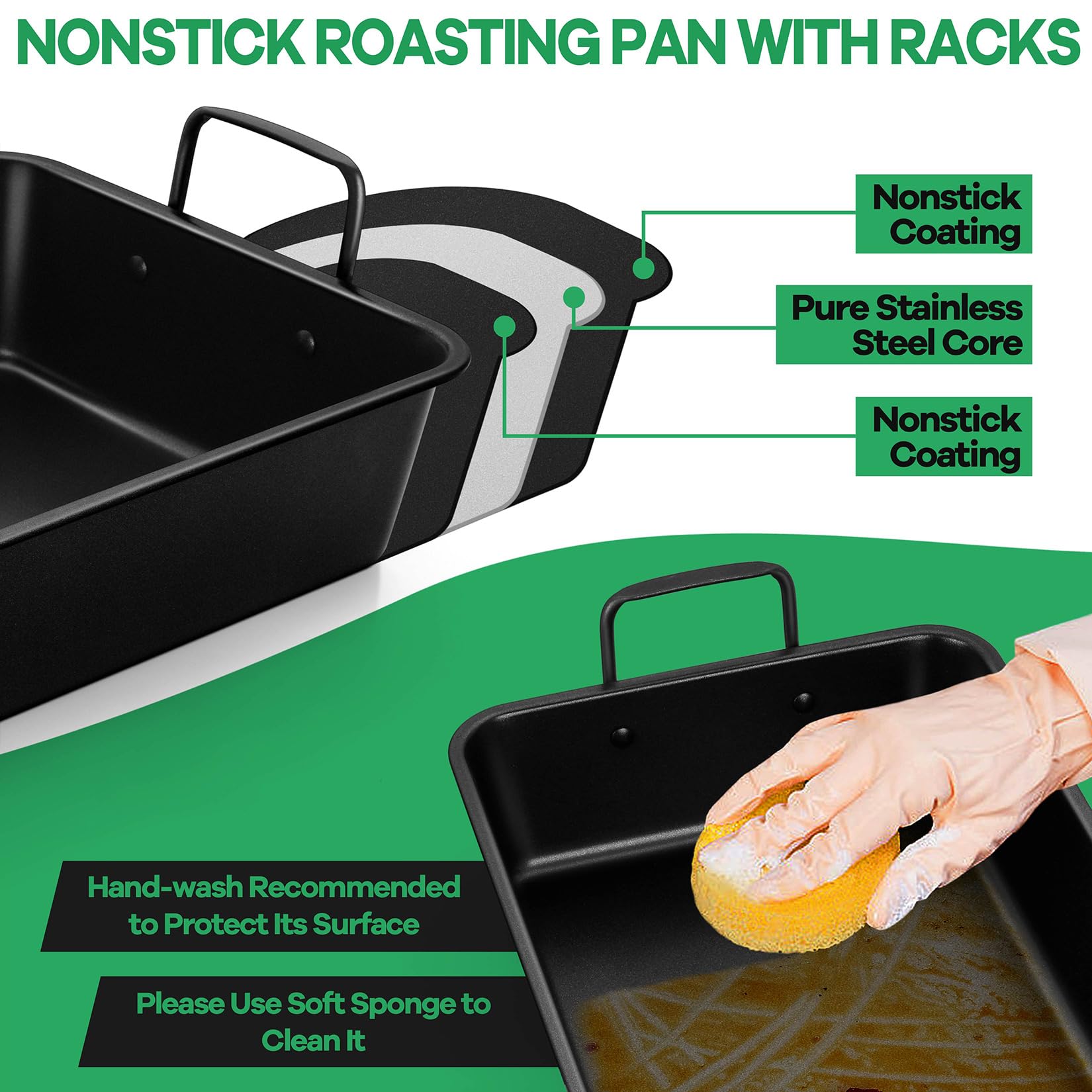 P&P CHEF easy-cleaning surface simplifies washing after use