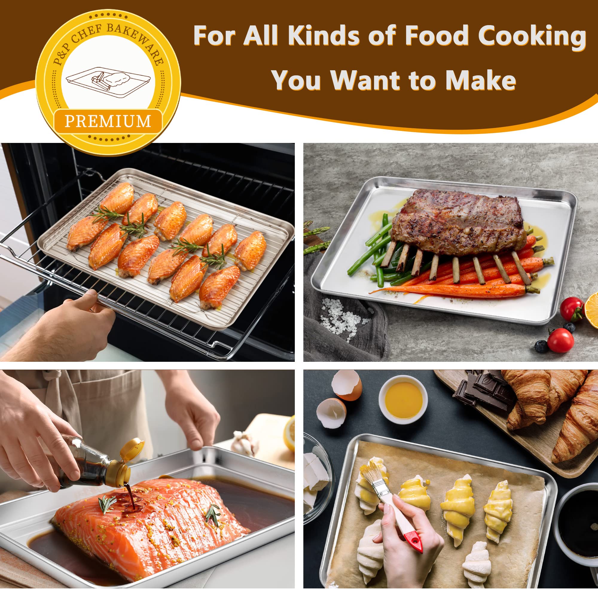 P&P CHEF heavy-duty bakeware set delivers even heat