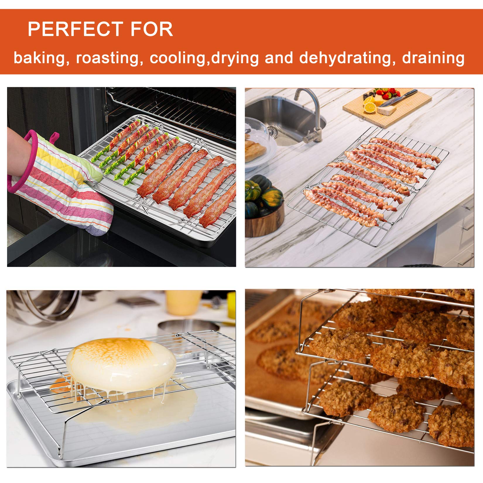 P&P CHEF heavy-duty stainless steel rack built for daily use.