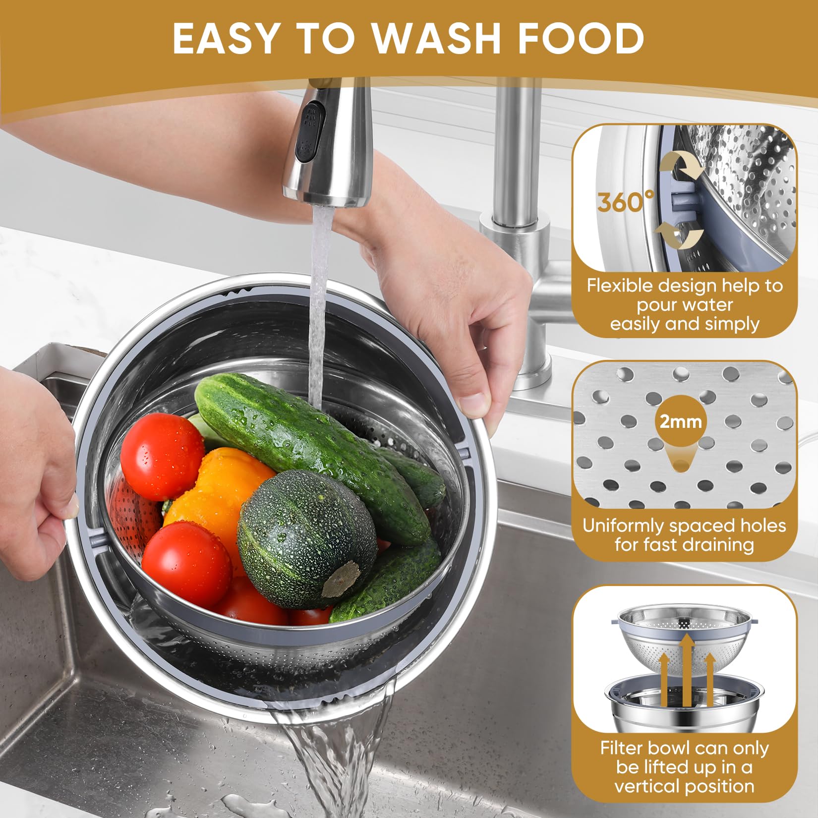 P&P CHEF lid grater attachments for quick slicing and shredding.