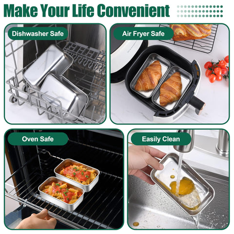 P&P CHEF mini loaf pan with smooth inner surface for easy cleaning