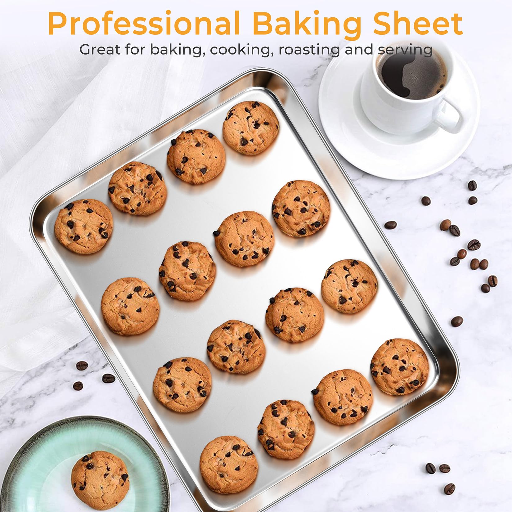 P&P CHEF mirror-finish accessories feature smooth edges for safe handling.